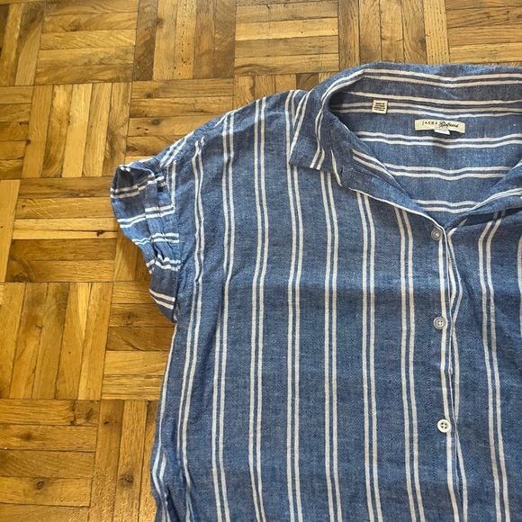 Jacks Girlfriend Striped Tie Blouse - Picture 3 of 5